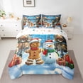 thumbnail image 2 of Castle Fairy 7-Piece Full Snowman Gingerbread Cartoon Bedding Set, 2 of 8