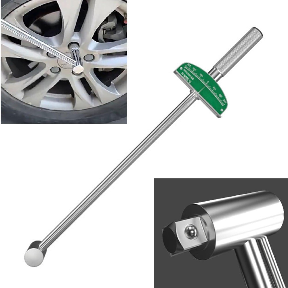 Beam Torque Wrench for Automotive Applications Featuring a Graduated Indicator for Accuracy (metal handle)