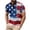 Multicolor, variant on WAENQINLA 4th of July Henley Shirts for Men Big and Tall Casual Short Sleeve American Flag Graphic Tees Summer Button Patriotic Shirt