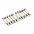 thumbnail image 2 of 3 SMD 5050 Luz de Espejo 10 piezas 3 SMD 29 30 mm 6641 Fusible Bombilla Led Vanidad Espejo Luz Parasol Lámpara Lámpara Blanca Bombilla Fusible Led 6641 Bombilla LED, 2 of 7