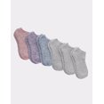 thumbnail image 3 of Hanes Cozy No Show Socks 6-Pack Women's Comfortable Fit Assorted Colors sz 5-9, 3 of 5