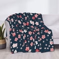 thumbnail image 3 of Fotbe Cherry Blossoms Manta de Franela con Estampado, Manta Ultrasuave para Cama, Sofá, Auto, Hipoalergénica y Antibolitas-60"x50", 3 of 6