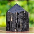 thumbnail image 3 of Stunning Black Tourmaline Point Statue Crystal Pointed Obelisk for Healing Stone & Spiritual Home Decor, Sacred Crystal Gift Chakra Balancing, Serene Energy Enhancer for Yoga & Reiki 2235gm, 3 of 5