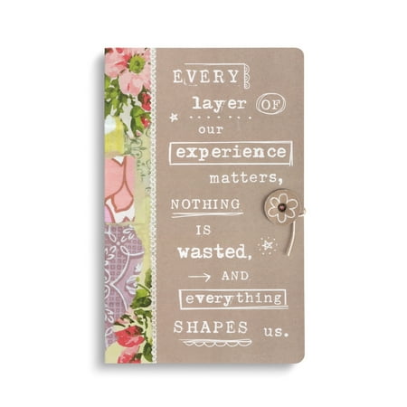 Everything Shapes Us Floral Pink 8 x 5 Paper Composition Notebook Journal