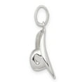 thumbnail image 2 of 925 Sterling Silver Solid Polished Cowboy Hat Charm 19x12mm Wide Pendant Necklace for Women, 2 of 5