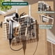 thumbnail image 4 of Soporte para Secadora de Cabello Adhesivo Porta Secadora de Cabello Aluminio Organizador de Secadora Puertas de Gabinete Estante para Secador de Pelo Inoxidable Blanco, 4 of 6