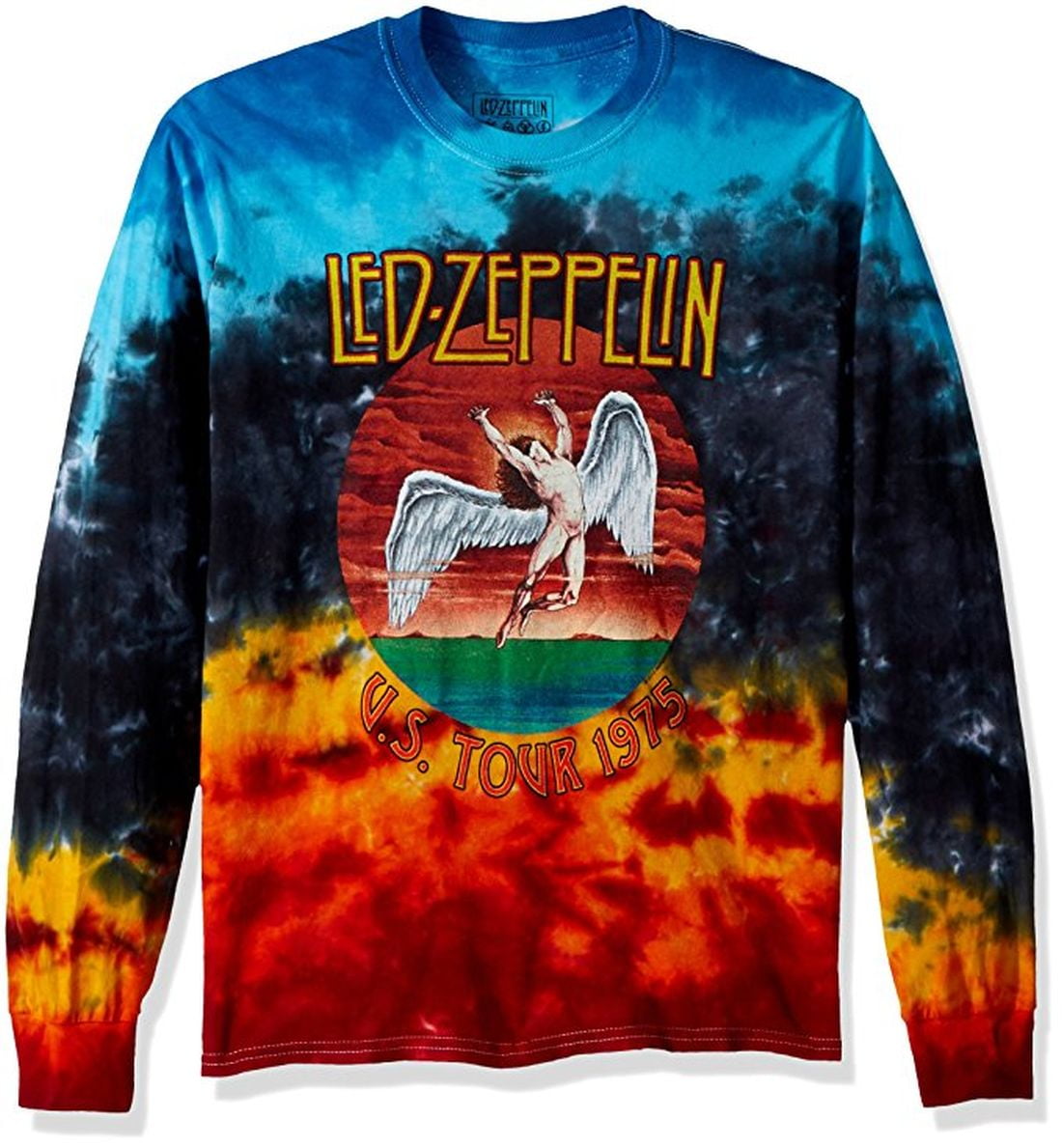 Led Zeppelin Icarus 1975 Long Sleeve TieDye TShirt