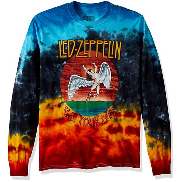 Liquid Blue Led Zeppelin Icarus 1975 Long Sleeve TieDye TShirt