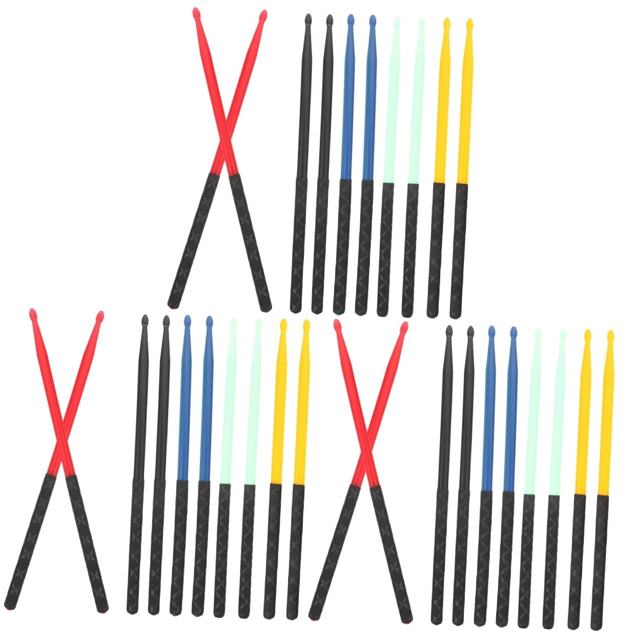 WORGEOUS 15 Pairs  Drumsticks Non-Slip Drum Sticks Standard 5A Drum Sticks for Kids Students Adults