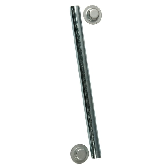 C.E. Smith Trailer Boat Roller Shaft 10700A 1/2 Inch Diameter x 5-1/4 Inch Length; Zinc Plated; Steel; With Two 1/2 Inch Cap Nuts; Single