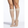 thumbnail image 2 of Sigvaris Well Being 120 Women's 15-20 Closed Toe Knee High Compression Stockings Taupe A, 2 of 6