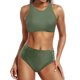 thumbnail image 3 of WILLBEST Traje de Baño Para Mujer, Bikini de Cintura Alta Sexy, Push Up, Traje de Baño de Dos Piezas, Conjunto de Bikini Estampado de Cintura Alta Fruncido Retro de Dos Piezas, 3 of 7