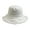 White, variant on Couple Bucket Hat Ripped Edge Flat Top Double-sided Wear Solid Color Lightweight Anti-UV Sun Protection Fisherman Cap for Hiking Outings Traveling
