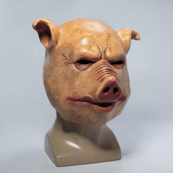 Pig Mask Animal Head Mask for Unisex Carnival Masquerade Halloween Costume Cosplay Props 1 PC Multicolor One Size