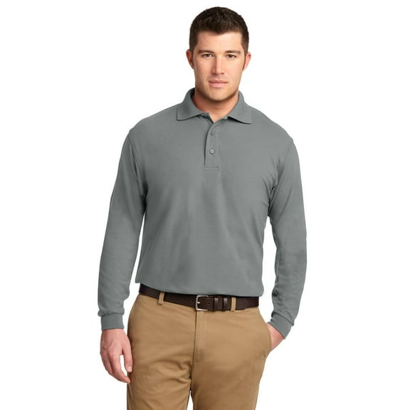 Port Authority Long Sleeve Silk Touch Polo. K500LS