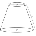 thumbnail image 4 of Pantalla para candelabro Urbanest de arpillera de 15 cm con clip y estructura rígida, 4 of 4
