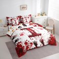 thumbnail image 3 of Feelyou Initial I Letter Twin Bedding Sets 7-Piece, Halloween Hand Print Bedding Comforter Set, Child Teens Boys Girls Reversible Sheet Sets, Breathable Home Decor, 3 of 7