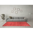 thumbnail image 3 of Ahgly Company Indoor Square Abstract Red Contemporary Area Rugs, 4' Square, 3 of 4