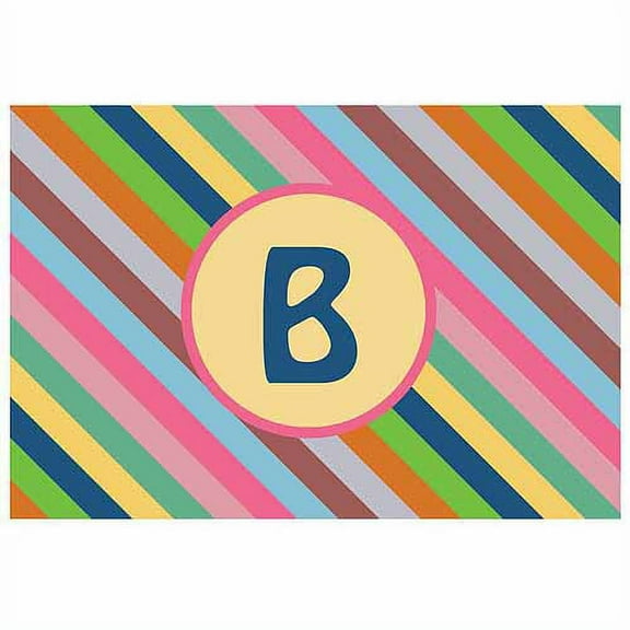 Personalized Colorful Stripes Doormat