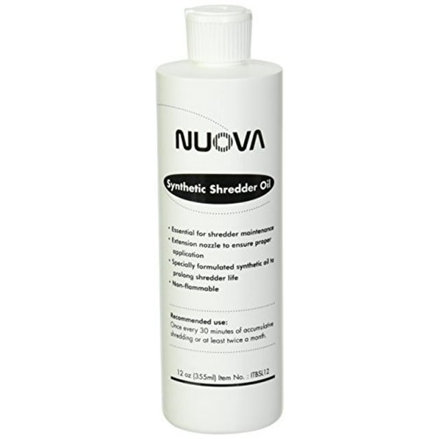 Nuova Déchiqueteuse de Papier Synthétique, Bouteille de 12 Oz avec Bouchon Rabattable