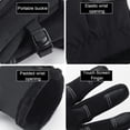 thumbnail image 2 of Guantes De Invierno Guanti caldi unisex Guanti da bicicletta impermeabili per corsa, sci, ciclismo (nero XL, 2 of 8