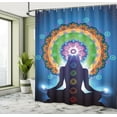 thumbnail image 5 of Ambesonne Peace Shower Curtain, Mandala Yoga, 69"Wx75"L, Multicolor, 5 of 5