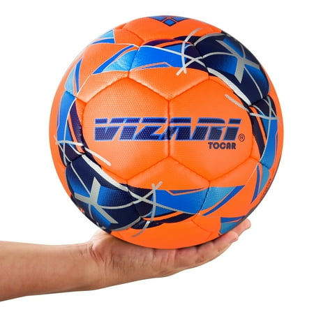 Vizari Tocar Premium Bright Color Textured Hand Stitched Futsal Soccer Ball Size 4 for Indoor and Outdoor Futsal Games