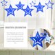 thumbnail image 4 of Wosthever 7 piezas de decoraciones de estrellas colgantes de estrellas colgantes ahuecados adornos decorativos para el Festival de actividades Kits de decoración para fiestas Cielo azul Wosthever HA002208-04, 4 of 6