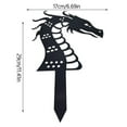 thumbnail image 6 of GZJCKJY Decorative Garden Garden Dragon Packs Stakes Statue 3 Acrylic Silhouette Outdoor Patio & Garden Garden Supplies, 6 of 9