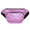 Purple, variant on BadPiggies Holographic Fanny Pack Pouch Waterproof PU Shiny Waist Bag Unisex Adjustable Metallic Bumbag Belt Bag, Black