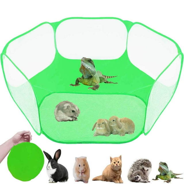 Corral para Mascotas GABraden Tienda para Animales Pequeños jaula para Reptiles Verde