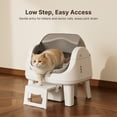 thumbnail image 5 of PetPivot AS12 Automatic Cat Litter Box Self-Cleaning with Safety Protection, Liners, Front Entry Step Included, Grey, 5 of 10