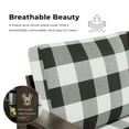 thumbnail image 5 of Furniture of America Mell Rustic Solid Wood Plaid Pattern Cushion Loveseat, Dark Walnut, 5 of 12