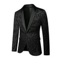 thumbnail image 4 of Beauty Emily Men Blazer Suit Jacket Pants Dinner Party Prom Wedding Stylish Tuxedo, 4 of 5