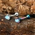 thumbnail image 2 of OUFER Claw Helix Studs 316L Surgical Steel Tragus Earrings Dragon Claws Holding Natural Gem Cartilage Earing Ear Body Piercing Jewelry Helix Earrings Piercing, 2 of 3
