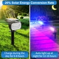 thumbnail image 2 of Focos solares Tadyreal, paquete de 10, RGB, impermeables, 7 modos, 2 of 6