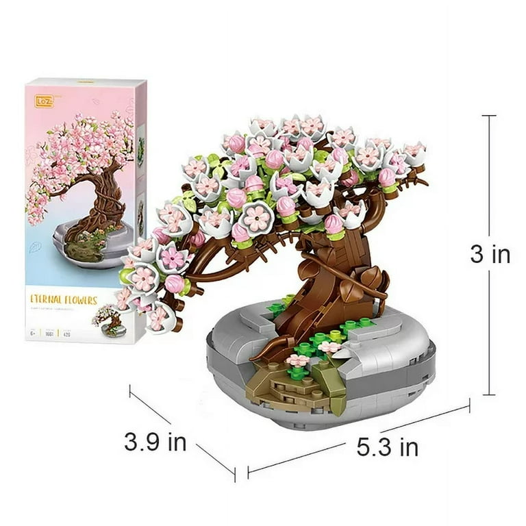 FLV Bonsai Tree Building Kit Plant Blocks Pot Plant Building