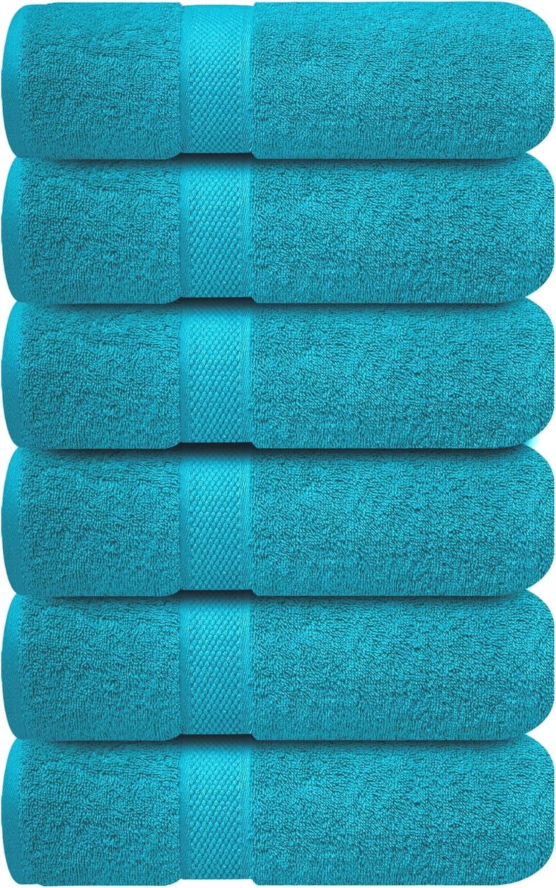 Infinitee Xclusives Premium Hand Towels - 100% Cotton - Teal Hand Towels | 16x28 Inch | Pack of 6