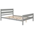 thumbnail image 4 of Bellemave Full Bed Frames,Wood Platform Bed with Headboard and Footboard, Full Size Sleigh Bed with Wood Slat Support, No Box Spring Needed (Gray), 4 of 8