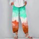 thumbnail image 2 of Pantalones de Mujer Traje Verano Cómodo de Moda Impreso Pantalones Recortados, Pantalones Elásticos Casuales, 2 of 5