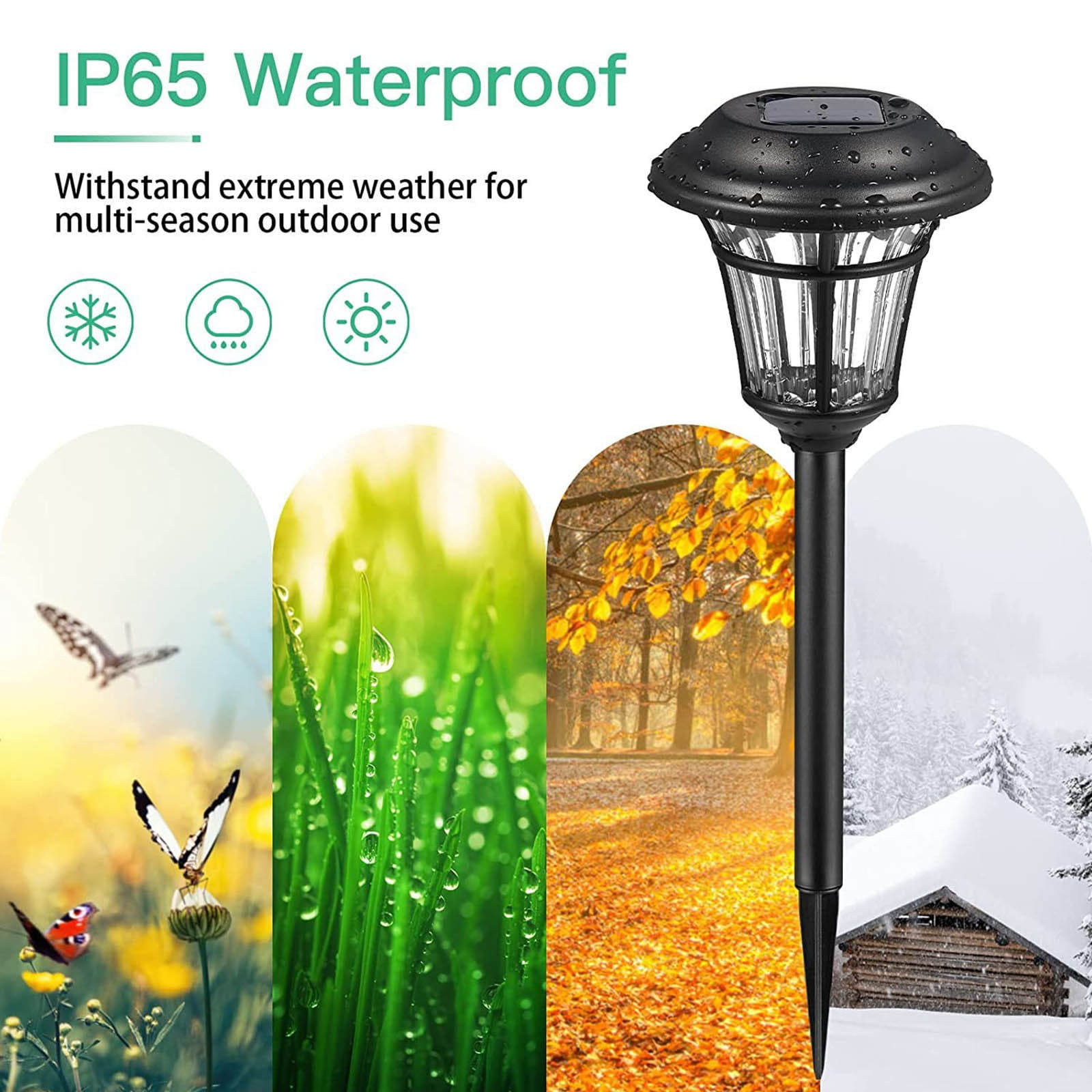 YZEGDCH Garden In-ground Pathway Lights Landscape Lighting,6 Pack Outdoor Solar Garden Ground Light Solar Garden Light for Lawn,Pathway,Driveway,Front,Back Door