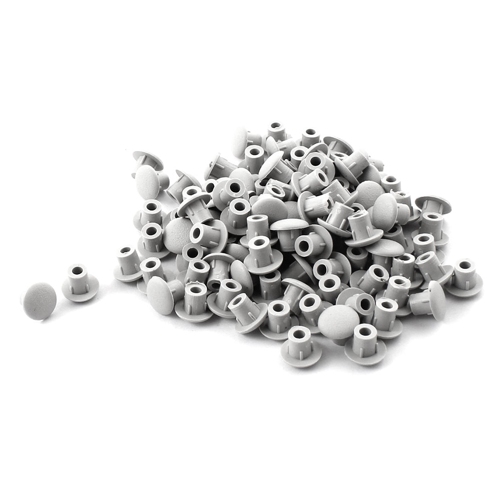 Uxcell 5mm Home Furniture Gray Plastic Hole Drilling Cover Plugs 100 Pack