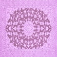 thumbnail image 1 of Ahgly Company Indoor Square Medallion Purple Traditional Area Rugs, 4' Square, 1 of 4
