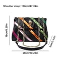 thumbnail image 3 of Bolso de mano para mujer, bandolera de moda coreana 2023, bandolera (color negro), 3 of 8