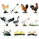 thumbnail image 2 of 11 Piezas de Plástico de les de Granja Modelo para Tartas Decoración Preescolar Juguete Juego de Gallo l Figutes Juguetes Acción s de Zulema Figurilla de animales de granja, 2 of 8