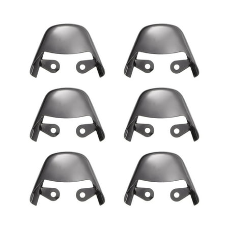 

Uxcell 3pair Shoes Pointed Protector 1.06 x1.54 x0.51 Metal Women Toe Tip Cap Cover Elegant Black