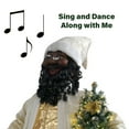thumbnail image 3 of Fraser Hill Farm 58-in. Dancing African American Santa Animatronic in Gold Coat with Prelit Christmas Tree, FASC058-2GL1-AA, 3 of 15