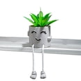 thumbnail image 1 of Bearachild Plantas artificiales para interiores en macetas: planta suculenta de PVC realista con guijarros para un atractivo natural. Decoración del hogar Estilo de entrecerrar los ojos, 1 of 6