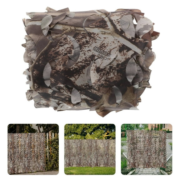 HEANUJJ Versatile Camouflage Netting Multi-Purpose Polyester Sunshade for Outdoor Use with Easy Installation