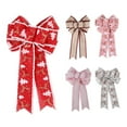 thumbnail image 2 of Diconna Ribbon Bow Hanging Ornaments Christmas Tree Decoration Pendant, 2 of 5